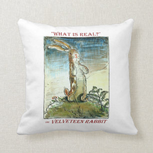 Coussin Le lapin Velveteen par Margery Williams