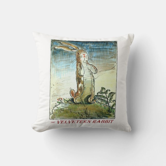 Coussin Le lapin Velveteen par Margery Williams (Recto)