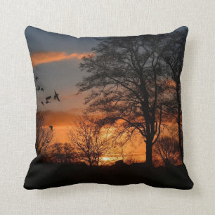 Coussin Le lever du soleil, la beauté de la nature