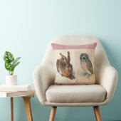Coussin Le lièvre (lapin) et le hibou (Chaise)