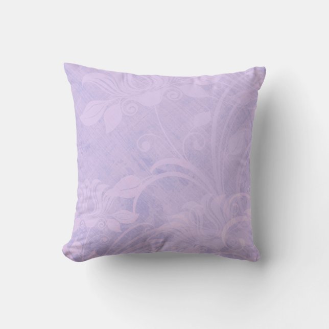 Coussin Le lilas pourpre a donné au carreau dénommé par (Recto)