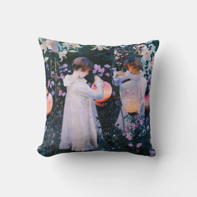 Coussin Le lis de lis d'oeillet de John Singer Sargent (Recto)