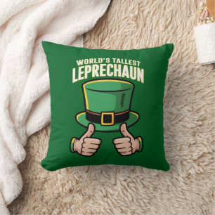 Coussin Le lutin le plus grand du monde humour irlandais d