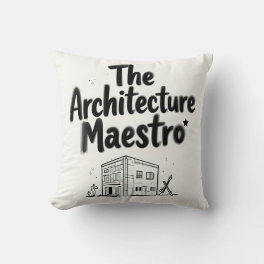 Coussin Le Maestro d'Architecture (Recto)