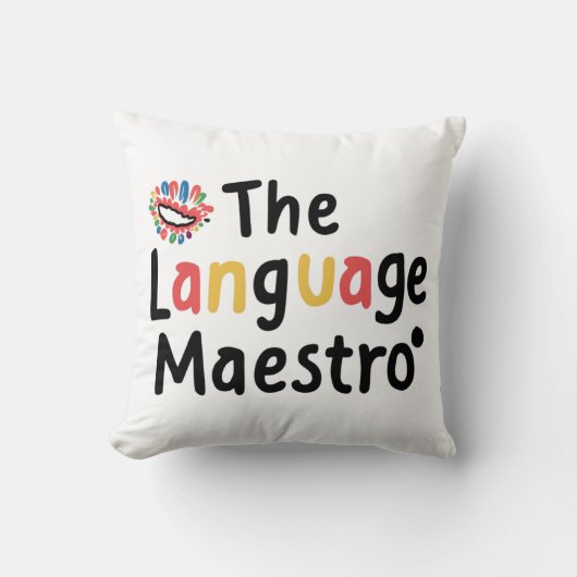 Coussin Le Maestro de Langue (Recto)