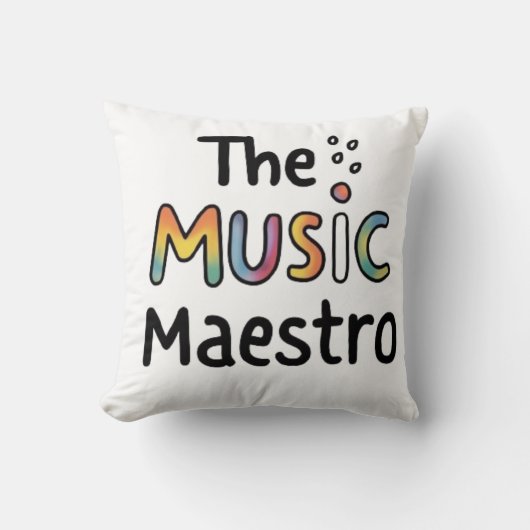 Coussin Le Maestro de Musique (Recto)