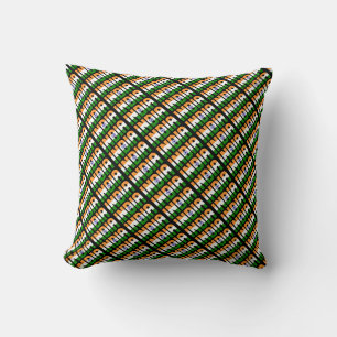 Coussin Le magnifique drapeau national de l'Inde
