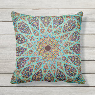 Coussin Le Mandala marocain à motifs en intérieur