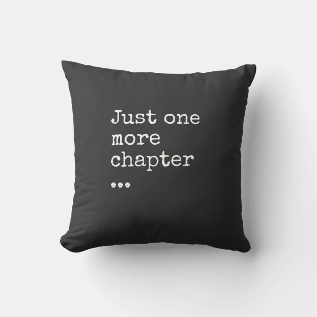 Coussin Le mantra de Lover : juste un chapitre de plus (Recto)