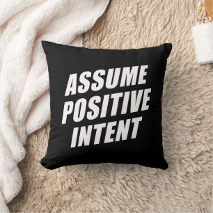 Coussin Le Mantra Message D'Affirmation Suppose Une Intent