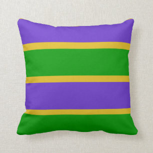 Coussin Le mardi gras barre des couleurs