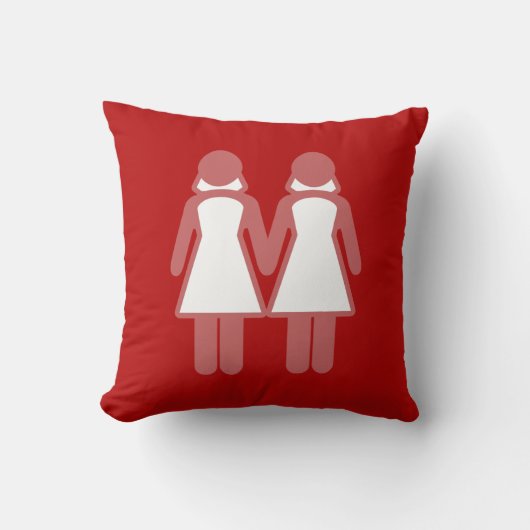 Coussin Le MARIAGE FEMELLE FIGURE le rouge - .png (Recto)