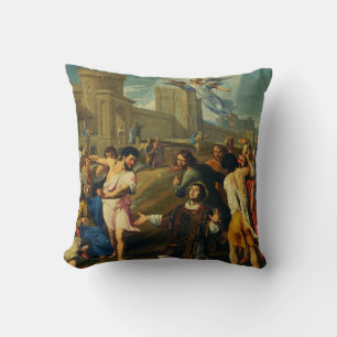 Coussin Le martyre de Saint-Étienne