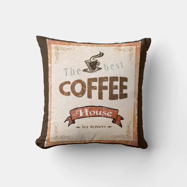 Coussin Le meilleur café (Recto)
