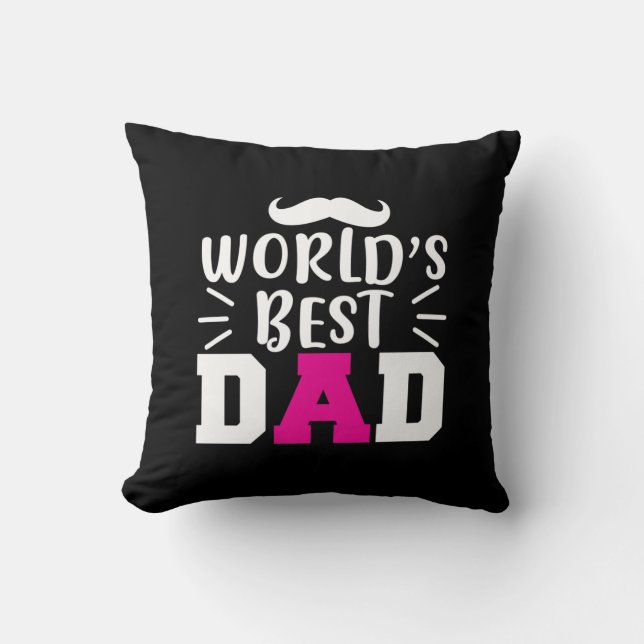 Coussin Le meilleur papa du monde (Recto)