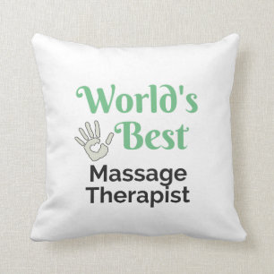 Coussin Le meilleur thérapeute du massage du monde