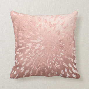 Coussin Le métal d'or de rose de rose rougissent éclat