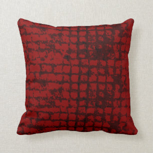 Coussin Le motif approximatif rouge a modifié la tonalité
