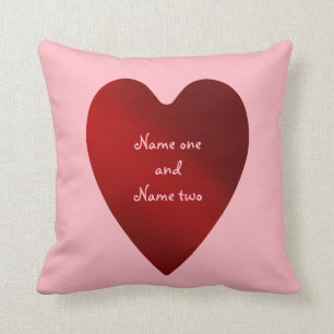 Coussin Le motif rouge de coeurs de jour de Valentines