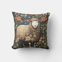 Le mouton laineux William Morris Inspiré Floral