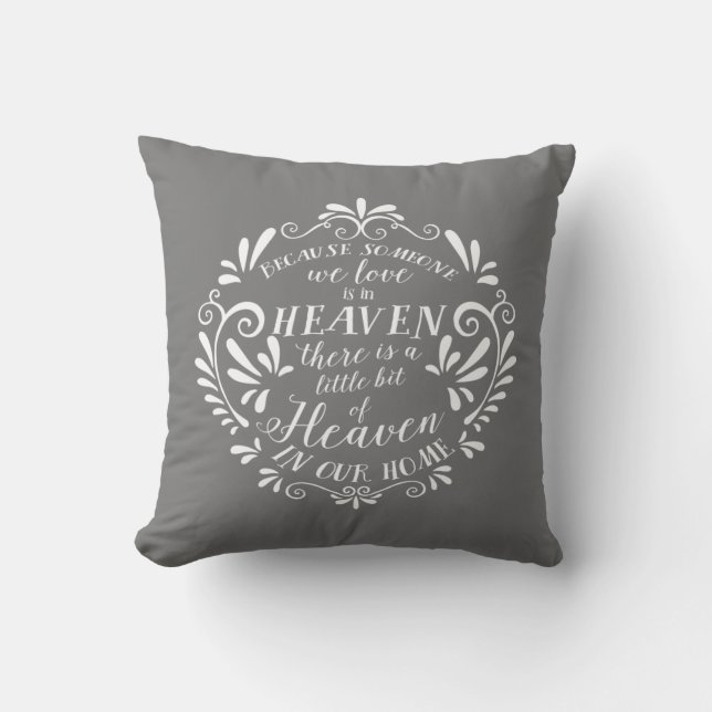Coussin Le paradis dans notre maison, photo Gray Memorial (Recto)