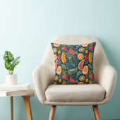 Coussin Le paradis tropical vif : Conception de fruits exo (Chaise)
