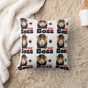 Coussin Le patron Hamster Kawaii Print