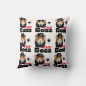 Coussin Le patron Hamster Kawaii Print (Verso)