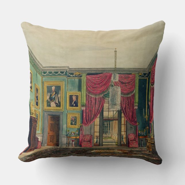 Coussin Le pavillon vert, Chambre de Frogmore, 'du Hist (Recto)