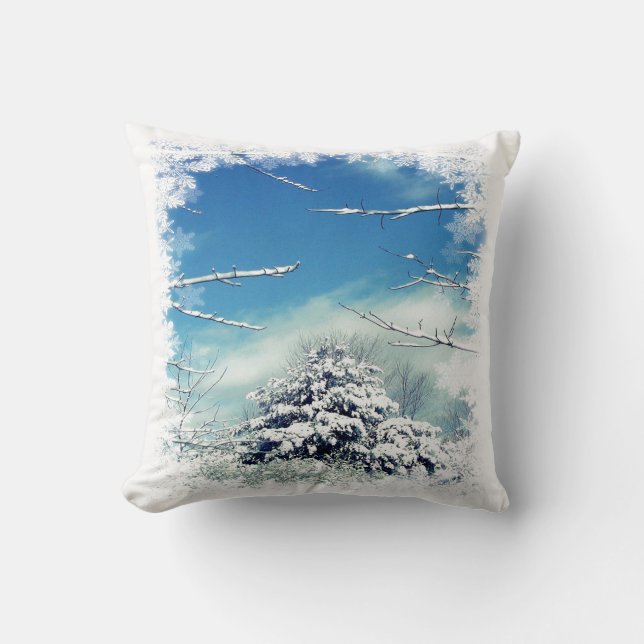 Coussin Le pays des merveilles d'hiver (Recto)