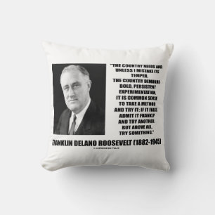 Coussin Le Pays FDR A Besoin D'Expérimentation Persistante