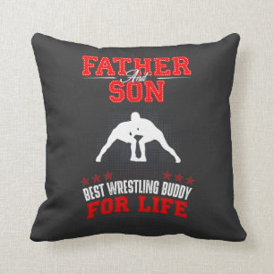 Coussin Le père et le fils de la lutte