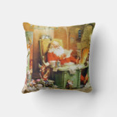 Coussin Le Père Noël et les elfes au pôle Nord (Verso)