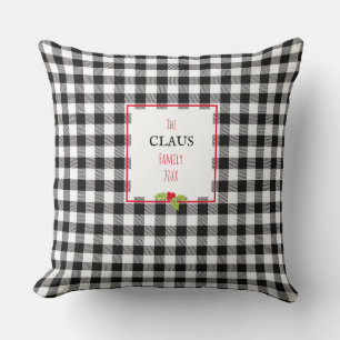 Coussin Le Père Noël Plaid Holly Noël Famille Festive