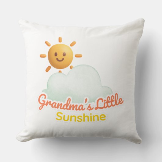 Coussin Le Petit Soleil de Mamie (Recto)