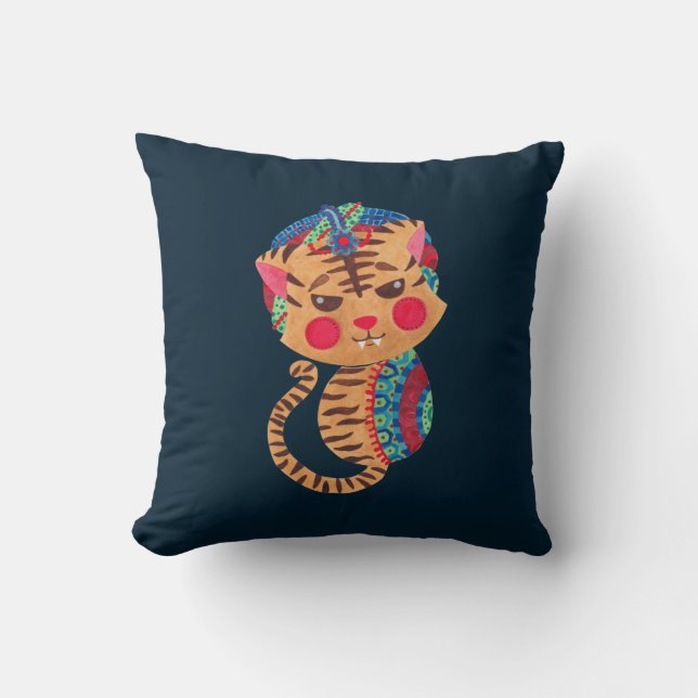 Coussin Le peu de tigre de Bengale (Recto)