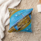 Coussin Le phare sur la plage Peinture d'Alfred Fox (Couverture)