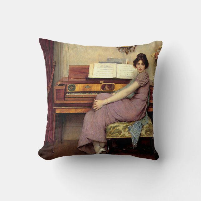 Coussin Le pianiste relais, la peinture d'art (Recto)