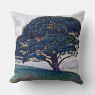 Coussin Le pin Bonaventure, peinture à l'huile, Paul Signa