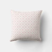 Coussin Le pingouin mignon sur le pois rose, ajoutent le (Verso)