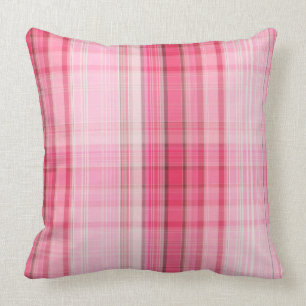 Coussin Le plaid rose de très bon goût rougissent