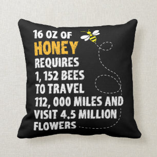 Coussin Le plante de statistiques de miel d'abeille