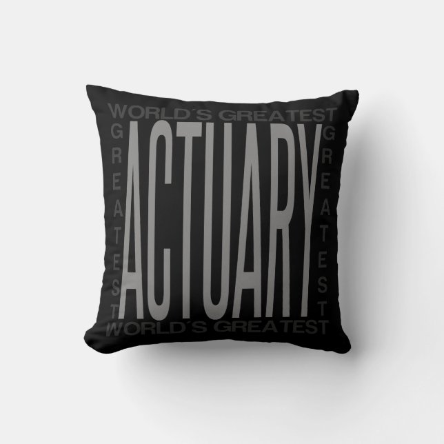 Coussin Le plus grand actuaire des mondes (Recto)