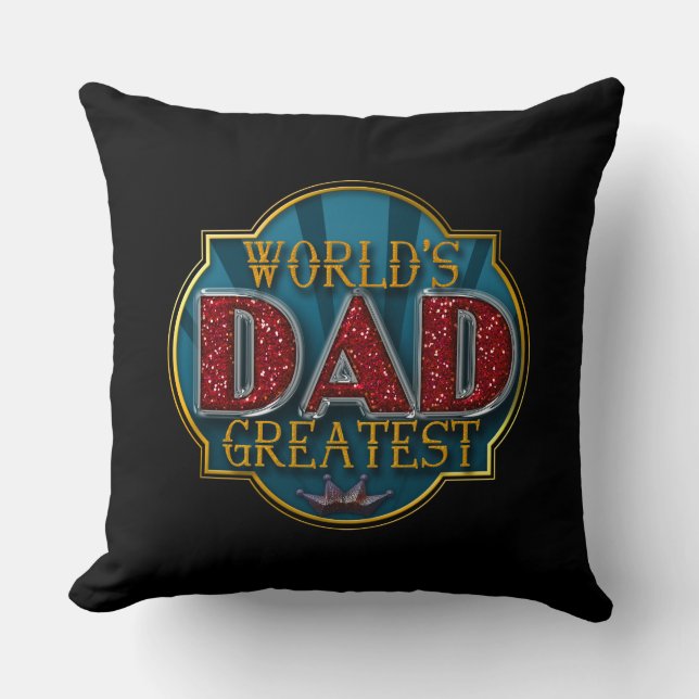 Coussin Le plus grand papa du monde | FÊTE DES PÈRES (Recto)