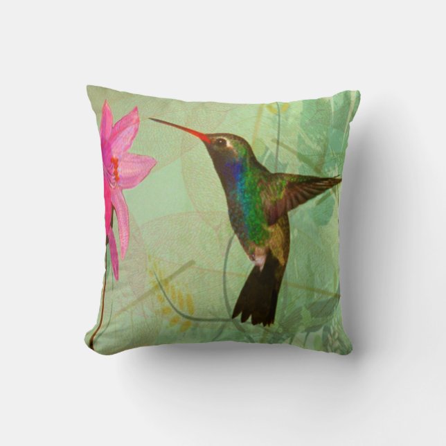 Coussin Le plus petit oiseau au monde (Recto)
