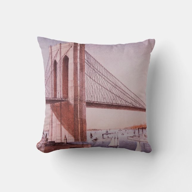 Coussin Le pont de Brooklyn (Recto)