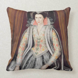 Coussin Le portrait a indiqué pour être Susan, Madame Gr