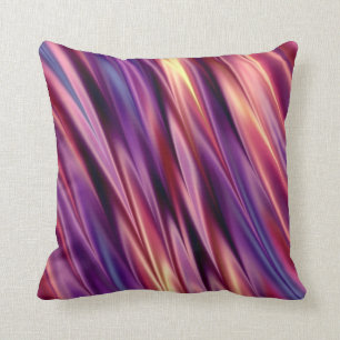 Coussin Le pourpre barre des couleurs de coucher du soleil