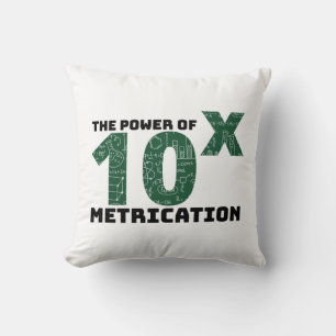 Coussin Le Pouvoir De La Métrication - Citations Scientifi