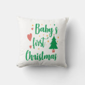 Coussin Le premier Noël de bébé (Recto)